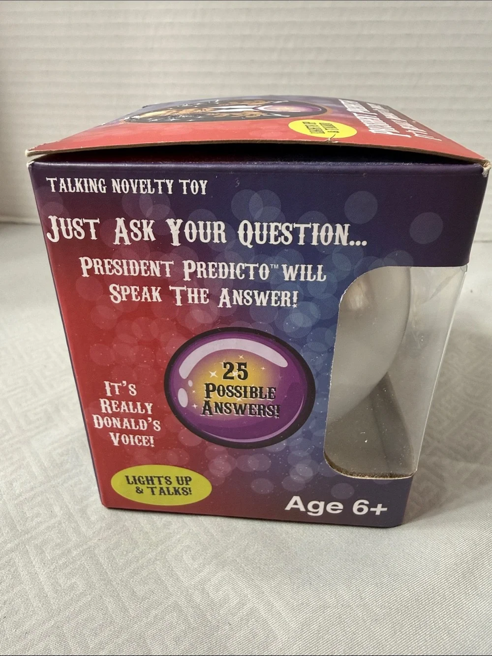 Talking President Predicto Fortune Teller Multicolor Light- Up Sounds Party Ball